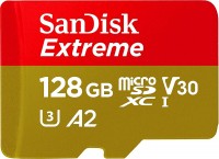 SanDisk Extreme microSDXC A2 UHS-I U3 V30 Speicherkarte &#43; Adapter 128GB