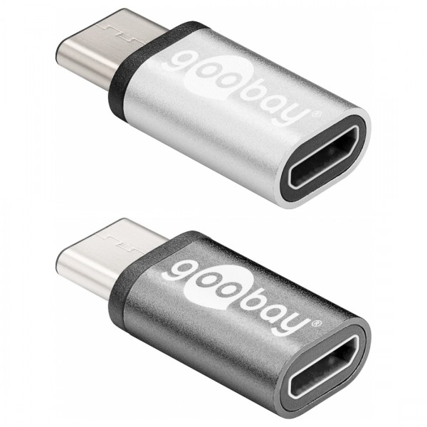 USB-C 3.0 Adapter, Metall, C Stecker &amp;#150; micro B Buchse