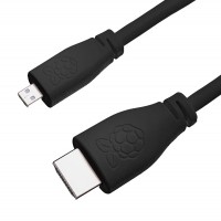 offizielles Raspberry Pi 4 Micro HDMI Kabel, schwarz, 1,0m