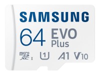 Samsung EVO Plus microSDHC UHS-I U1 130MB/s Speicherkarte &#43; Adapter 64GB