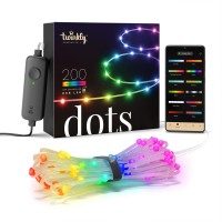 Twinkly Dots Lichterkette, Multicolor Edition, transparent, 200 LEDs