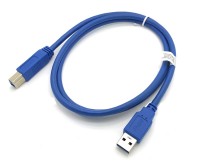USB 3.0 SuperSpeed Kabel A Stecker &#150; B Stecker blau 1,0m