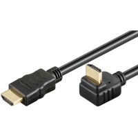 High Speed HDMI Kabel mit Ethernet 270&#176; gewinkelt schwarz