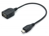 USB 2.0 Hi-Speed OTG Adapterkabel 0,15m A-Buchse > Micro B-Stecker