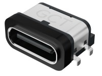 GCT USB-Ladeanschluss, Type C Buchse, IP67, 3A, 10.000 Paarungszyklen, 6 Pin, Oberflächenmontage