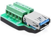 Adapter USB 3.0-A Buchse - Terminalblock 10 Pin