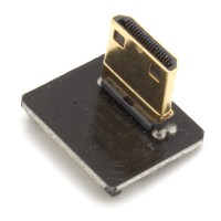 Mini HDMI Typ C Stecker, rechts gewinkelt, f&#252;r DIY HDMI Kabel