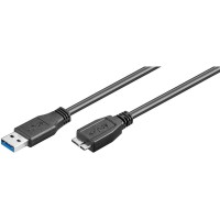 USB 3.0 SuperSpeed Kabel A Stecker > Micro B Stecker