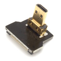 Micro HDMI Typ D Stecker, rechts gewinkelt, f&#252;r DIY HDMI Kabel