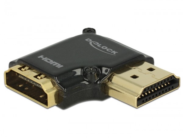 Premium 4K HDMI Winkeladapter A Stecker - Buchse 90&#176; rechts gewinkelt