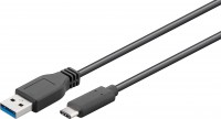USB 3.0 Kabel A Stecker &#150; C Stecker schwarz