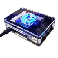 Geh&#228;use f&#252;r Raspberry Pi 4 mit LED L&#252;fter, 5 Layer stackable