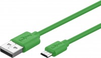 USB 2.0 Hi-Speed Kabel A Stecker - Micro B Stecker, 1,0m, gr&#252;n