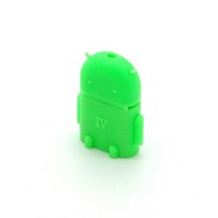 USB 2.0 Hi-Speed OTG Adapter Robot A-Buchse > Micro B-Stecker grün