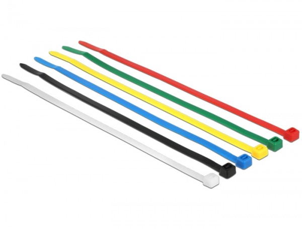 Kabelbinder, 200 x 3,6mm, farbig, 100 Stück