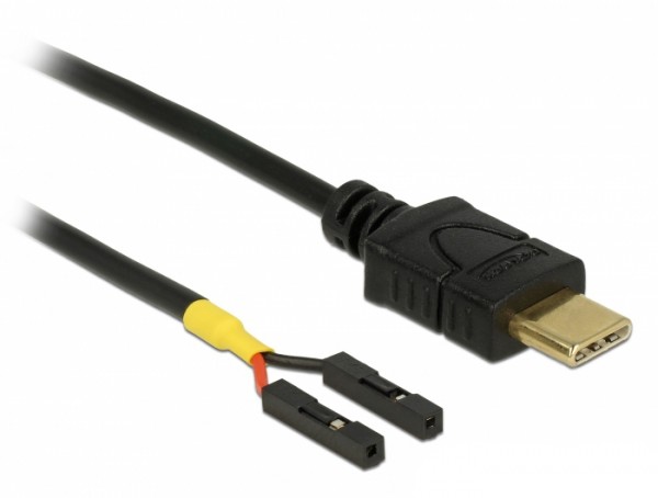 Kabel USB-C Stecker &gt; 2 x Pfostenbuchse einzeln zur Stromversorgung