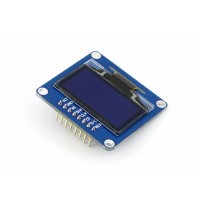 1.3" 128x64 OLED Display Modul, einfarbig (blau), SPI/I2C Interface, vertikale Stiftleiste