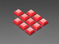 Rote DSA Keycaps f&#252;r MX-kompatible Schalter, 10er-Pack