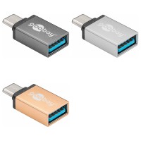 USB-C 3.0 Adapter, Metall, C Stecker – A Buchse