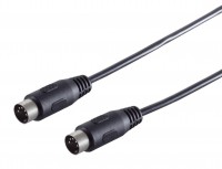 Audio / MIDI Kabel, 5-pol. DIN-Stecker &#150; DIN-Stecker, schwarz