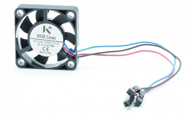 KKSB 30x30x7 mm PWM Lüfter, 5V DC, 3-Pin Anschluss, OS-gesteuerte smarte Kühlung für Raspberry Pi
