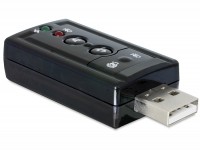 USB 2.0 Soundkarte mit optischem SPDIF / Stereo Ausgang und Stereo Line-In / Mikrofon Eingang
