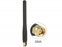 ISM 433 MHz Antenne SMA 2,5 dBi omnidirektional flexibel schwarz