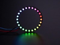 NeoPixel Ring - 24 x 5050 RGBW LEDs mit integrierten Treibern, Warmwei&#223;