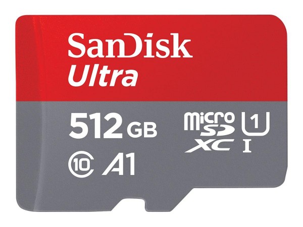 SanDisk Ultra microSDXC A1 120MB/s Class 10 Speicherkarte &#43; Adapter 512GB