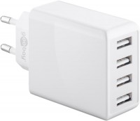 4 Port USB Ladeger&#228;t / Netzteil, 4x USB-A, 30W, wei&#223;