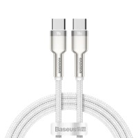 Baseus Cafule USB Type C Kabel, C Stecker - C Stecker, 100W, weiß, 1m