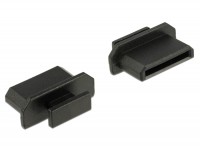 Staubschutz für HDMI mini-C Buchse mit Griff 10 Stück schwarz