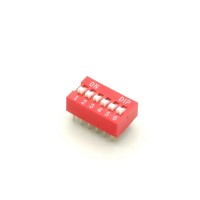 DIP-Schalter, 6-polig,rot