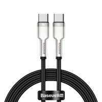 Baseus Cafule USB Type C Kabel, C Stecker - C Stecker, 100W, schwarz, 1m