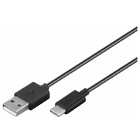 USB-C 2.0 Sync- & Ladekabel A-Stecker  C-Stecker schwarz