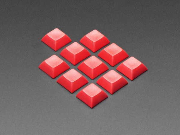 Rote DSA Keycaps für MX-kompatible Schalter, 10er-Pack