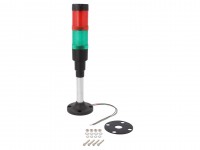 LED Signalsäule, Dauerlicht, rot/grün, Dauerbuzzer, 24V, 40mm
