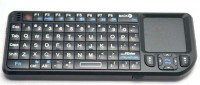 Mini Funk Tastatur mit Touchpad & Beleuchtung - schwarz, US Layout