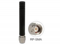 GSM Quadband Antenne RP-SMA 2 dBi omnidirektional starr schwarz