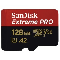 SanDisk Extreme Pro microSDXC A2 UHS-I U3 V30 Speicherkarte &#43; Adapter 128GB