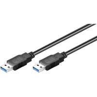USB 3.0 SuperSpeed Kabel, A Stecker &#150; A Stecker, schwarz