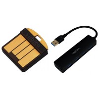 Yubico YubiKey 5 Nano &#43; 4 Port USB 3.0 Hub Bundle
