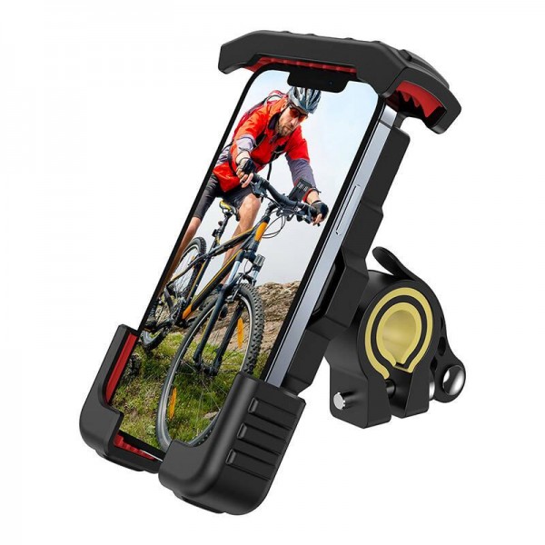 Joyroom JR-ZS264 Metal Bike Holder, Smartphone Halterung für Fahrrad / Motorrad, schwarz