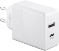 Dual USB Schnellladeger&#228;t / Netzteil, Power Delivery, USB-C &#43; USB-A, 28W, wei&#223;