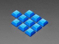 Blaue DSA Keycaps f&#252;r MX-kompatible Schalter, 10er-Pack