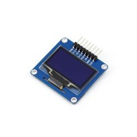1.3" 128x64 OLED Display Modul, einfarbig (blau), SPI/I2C Interface, horizontale Stiftleiste