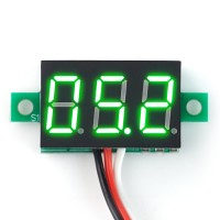 0,28" Mini Digital-Voltmeter mit LED Anzeige, 0-99V, 3-Wire, grün