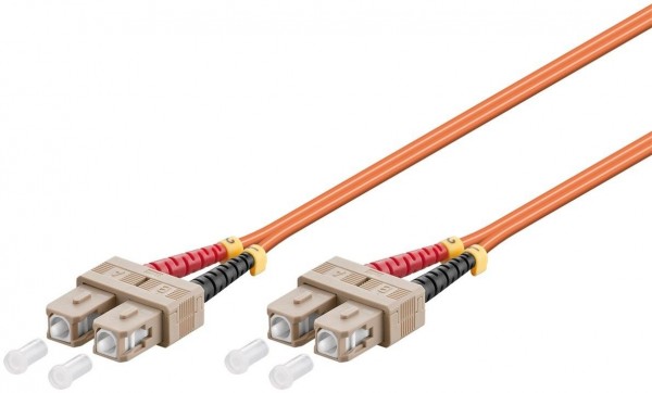 LWL Kabel Multimode OM2, SC-Stecker (UPC) &gt; SC-Stecker (UPC), orange