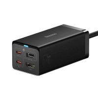 Baseus GaN5 Pro Quick Charger / Ladegerät, 2x USB-C + USB + HDMI, 67W, schwarz