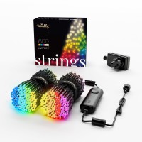 Twinkly Strings, Multicolor & weiße Edition, schwarz, 600 LEDs